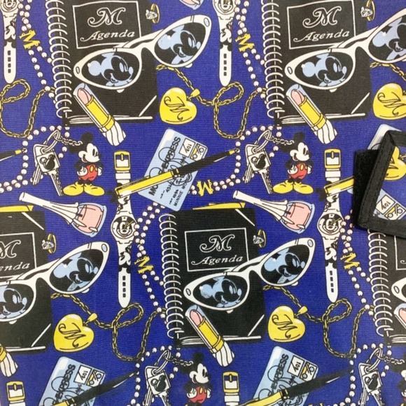 Mickey Mouse Disney Book Cover Blue Graphic All Over Accessories - Picture 3 of 7